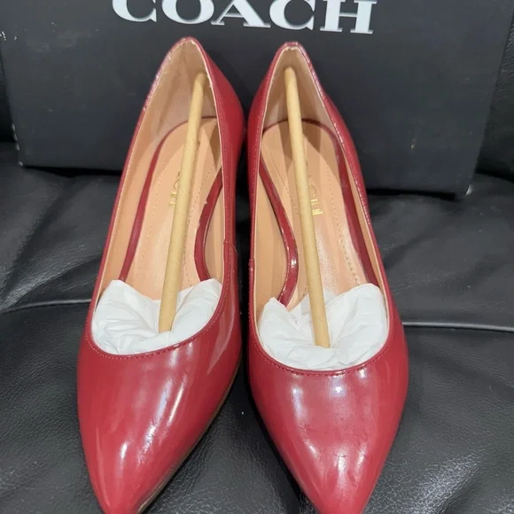Coach Cherry Sloan Patent Kitten Pump - Picture 3 of 7